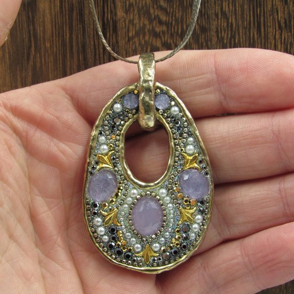 Jewelry - Vintage 24" Sterling Rustic Handmade Necklace